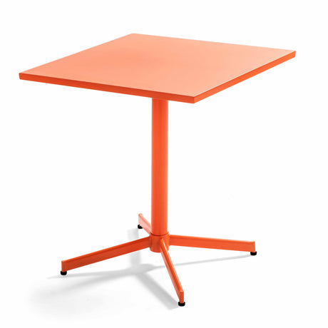 Table de jardin carrée avec plateau rabattable 70 x 70 x 72 cm – Table Inclinable – HygiRéa