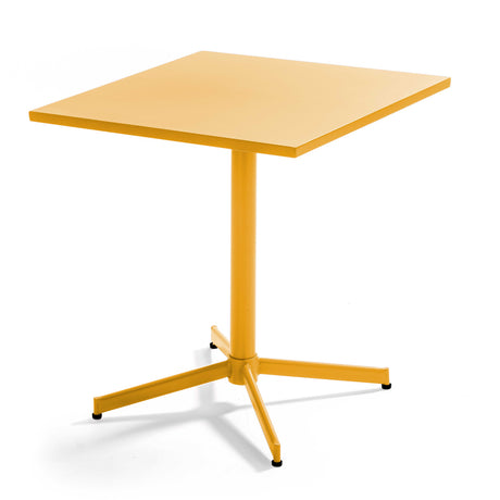 Table de jardin carrée avec plateau rabattable 70 x 70 x 72 cm – Table Inclinable – HygiRéa