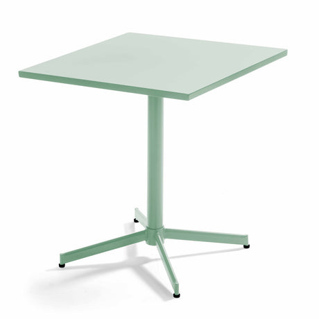 Table de jardin carrée avec plateau rabattable 70 x 70 x 72 cm – Table Inclinable – HygiRéa