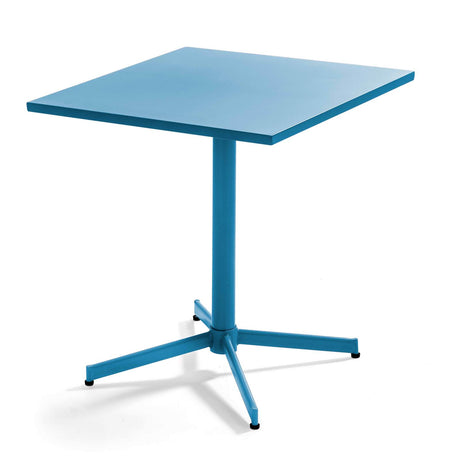 Table de jardin carrée avec plateau rabattable 70 x 70 x 72 cm – Table Inclinable – HygiRéa
