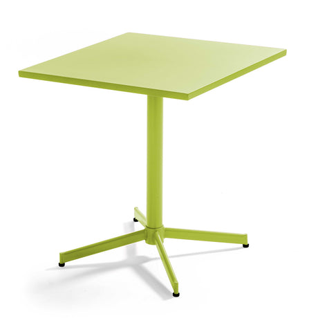Table de jardin carrée avec plateau rabattable 70 x 70 x 72 cm – Table Inclinable – HygiRéa