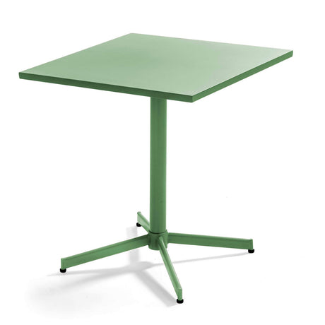 Table de jardin carrée avec plateau rabattable 70 x 70 x 72 cm – Table Inclinable – HygiRéa