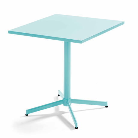 Table de jardin carrée avec plateau rabattable 70 x 70 x 72 cm – Table Inclinable – HygiRéa