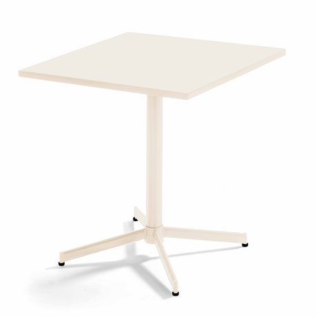 Table de jardin carrée avec plateau rabattable 70 x 70 x 72 cm – Table Inclinable – HygiRéa
