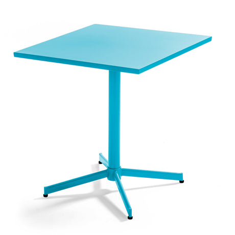 Table de jardin carrée avec plateau rabattable 70 x 70 x 72 cm – Table Inclinable – HygiRéa