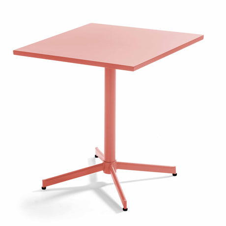 Table de jardin carrée avec plateau rabattable 70 x 70 x 72 cm – Table Inclinable – HygiRéa