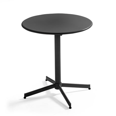 Table de jardin ronde (ø70 x 72 cm) avec plateau rabattable – Table Inclinable – HygiRéa