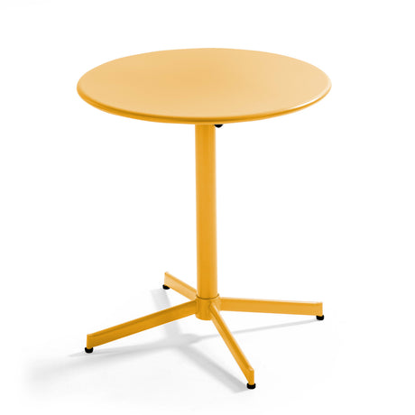 Table de jardin ronde (ø70 x 72 cm) avec plateau rabattable – Table Inclinable – HygiRéa