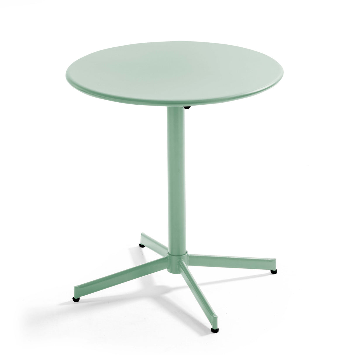 Table de jardin ronde (ø70 x 72 cm) avec plateau rabattable – Table Inclinable – HygiRéa
