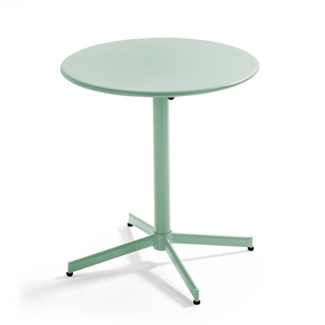 Table de jardin ronde (ø70 x 72 cm) avec plateau rabattable – Table Inclinable – HygiRéa