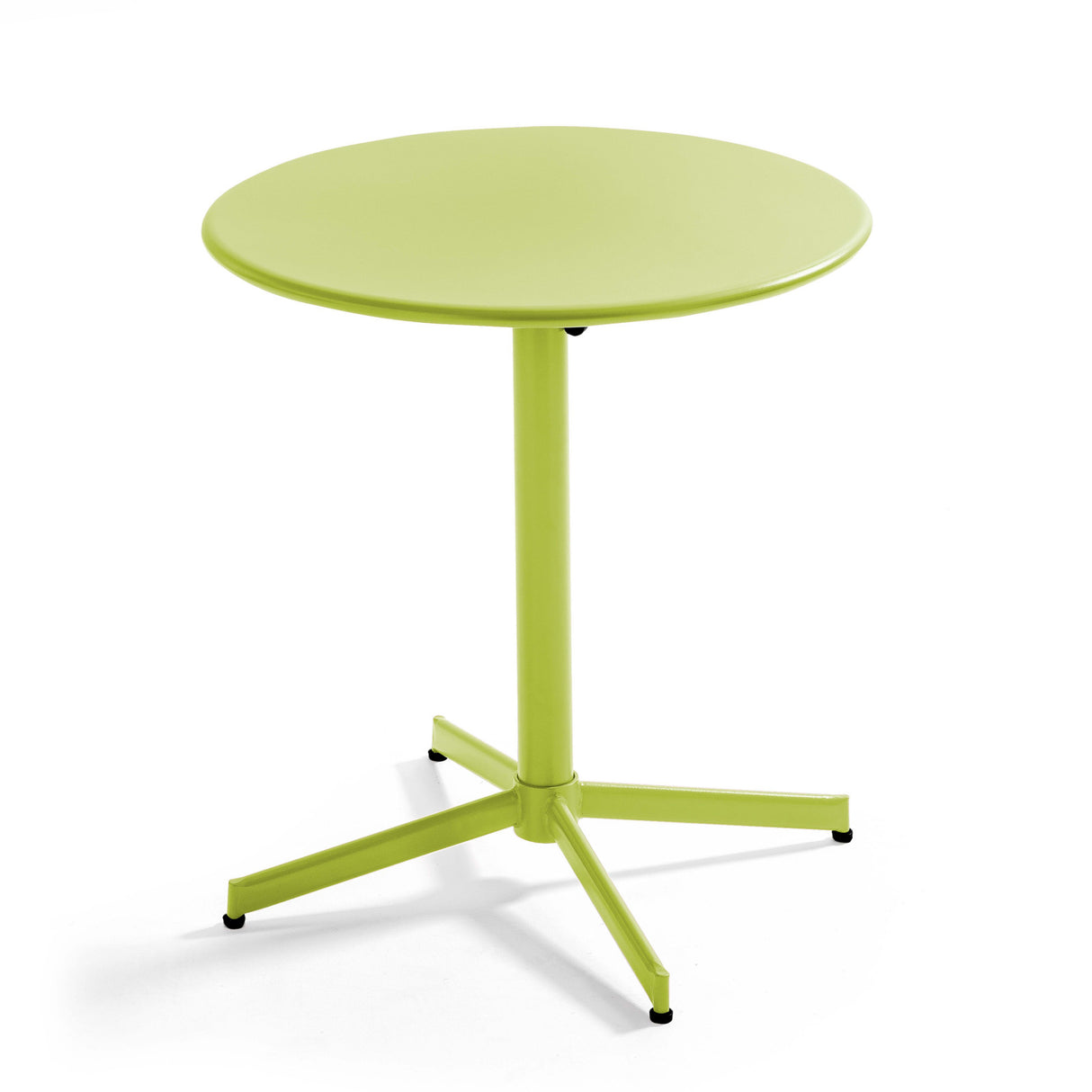 Table de jardin ronde (ø70 x 72 cm) avec plateau rabattable – Table Inclinable – HygiRéa