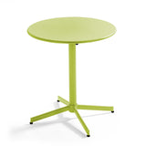 Table de jardin ronde (ø70 x 72 cm) avec plateau rabattable – Table Inclinable – HygiRéa