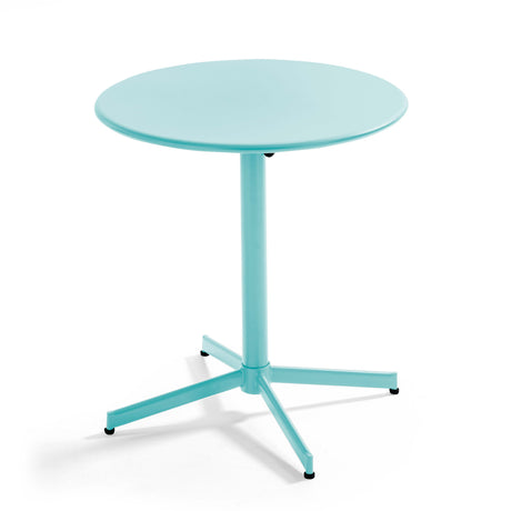 Table de jardin ronde (ø70 x 72 cm) avec plateau rabattable – Table Inclinable – HygiRéa