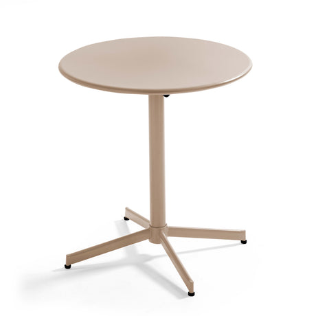 Table de jardin ronde (ø70 x 72 cm) avec plateau rabattable – Table Inclinable – HygiRéa