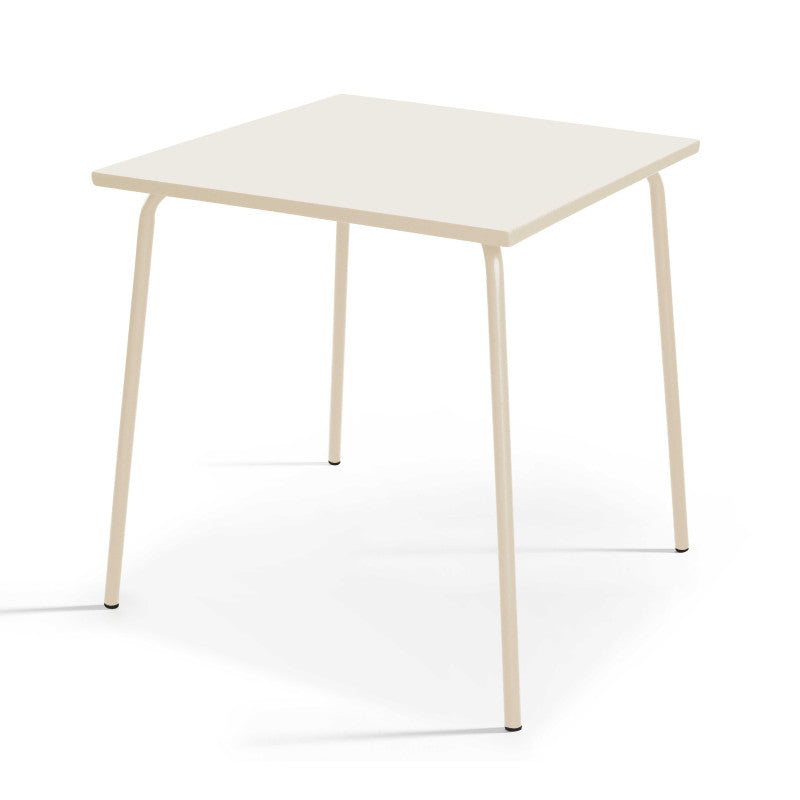 TABLE DE JARDIN EN MÉTAL 70 X 70 CM - 2 À 4 PERSONNES - PALAVIAS