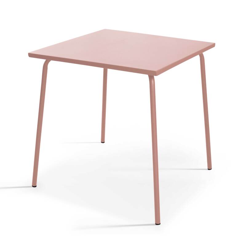 TABLE DE JARDIN EN MÉTAL 70 X 70 CM - 2 À 4 PERSONNES - PALAVIAS