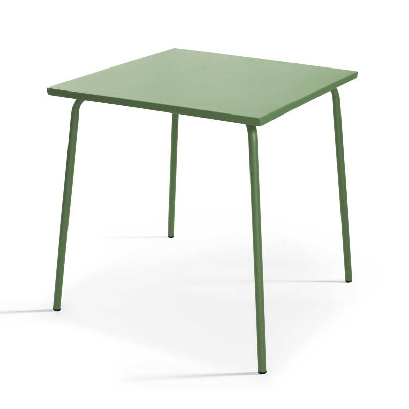 TABLE DE JARDIN EN MÉTAL 70 X 70 CM - 2 À 4 PERSONNES - PALAVIAS