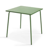 TABLE DE JARDIN EN MÉTAL 70 X 70 CM - 2 À 4 PERSONNES - PALAVIAS