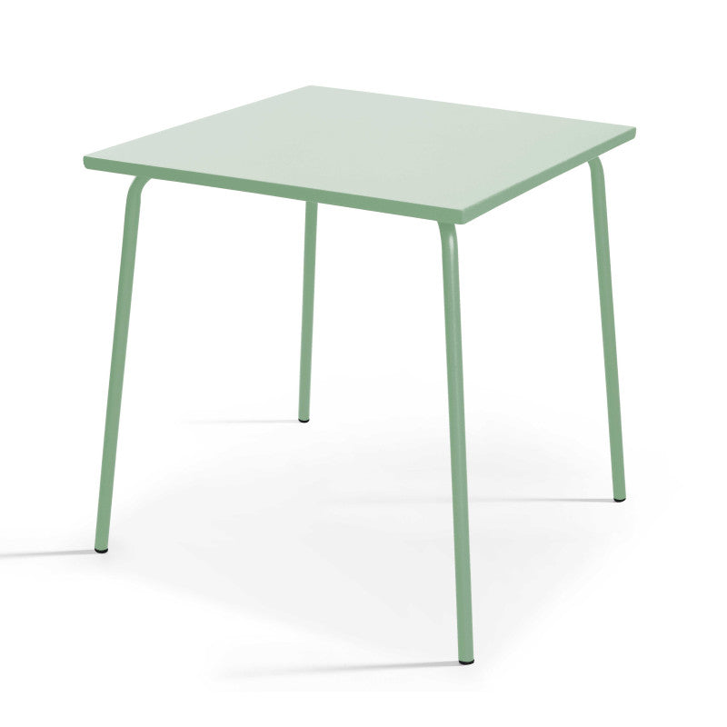 TABLE DE JARDIN EN MÉTAL 70 X 70 CM - 2 À 4 PERSONNES - PALAVIAS