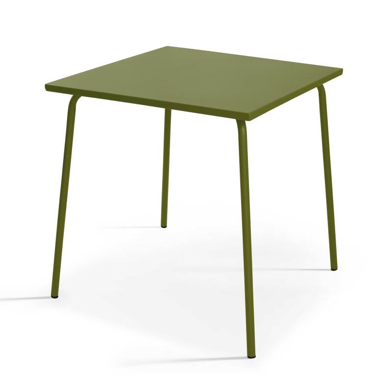 TABLE DE JARDIN EN MÉTAL 70 X 70 CM - 2 À 4 PERSONNES - PALAVIAS