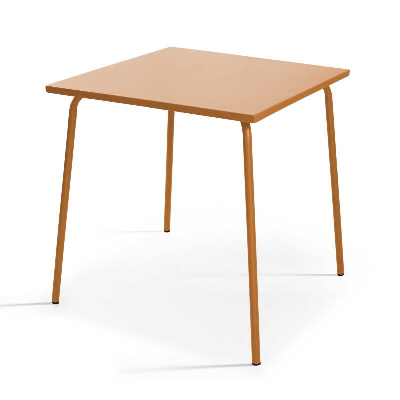 TABLE DE JARDIN EN MÉTAL 70 X 70 CM - 2 À 4 PERSONNES - PALAVIAS