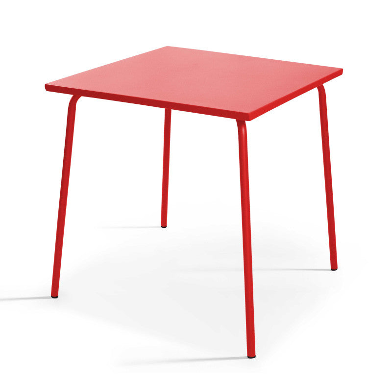 TABLE DE JARDIN EN MÉTAL 70 X 70 CM - 2 À 4 PERSONNES - PALAVIAS