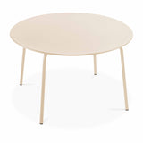 TABLE ROND EN MÉTAL - 6 PERSONNES - PALAVIAS