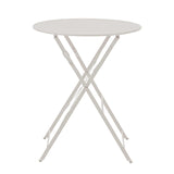TABLE DE JARDIN RONDE PLIANTE EN MÉTAL - 2 PERSONNES - ANECY