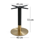 PIED DE TABLE EN MÉTAL ET FONTE 72 CM - MONTAGNE